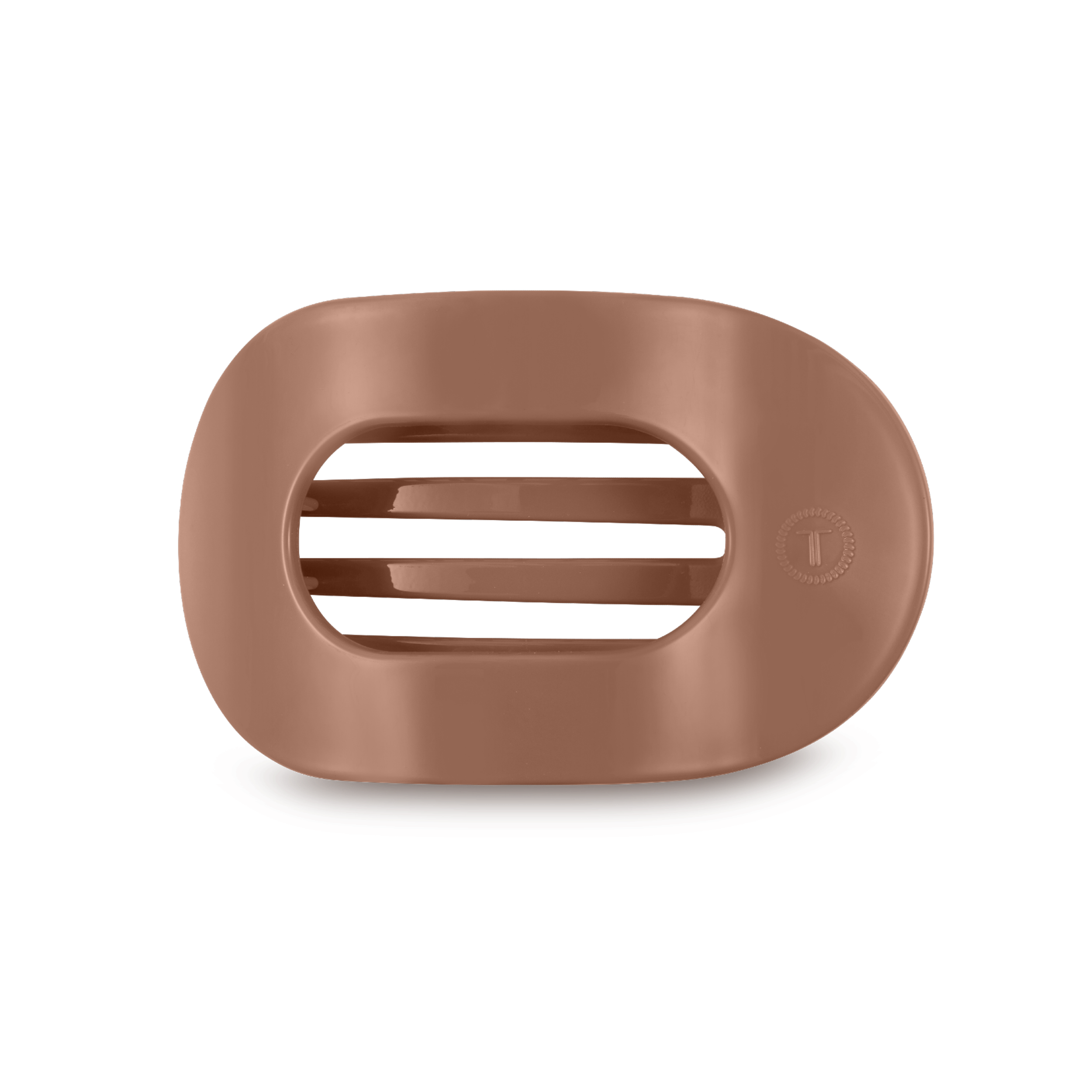 Round Flat Hair Clip | Medium | Mocha Mousse