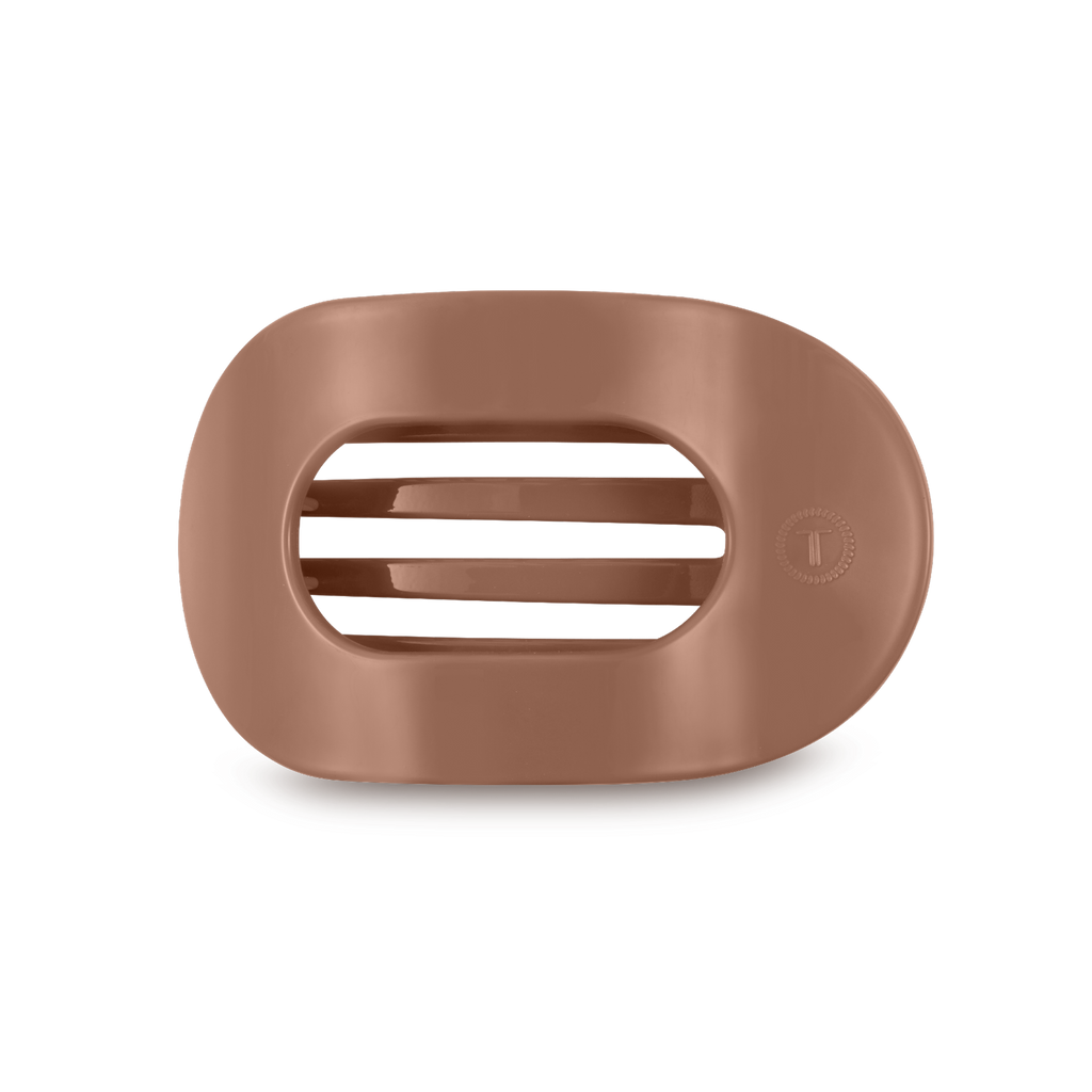 Round Flat Hair Clip | Medium | Mocha Mousse