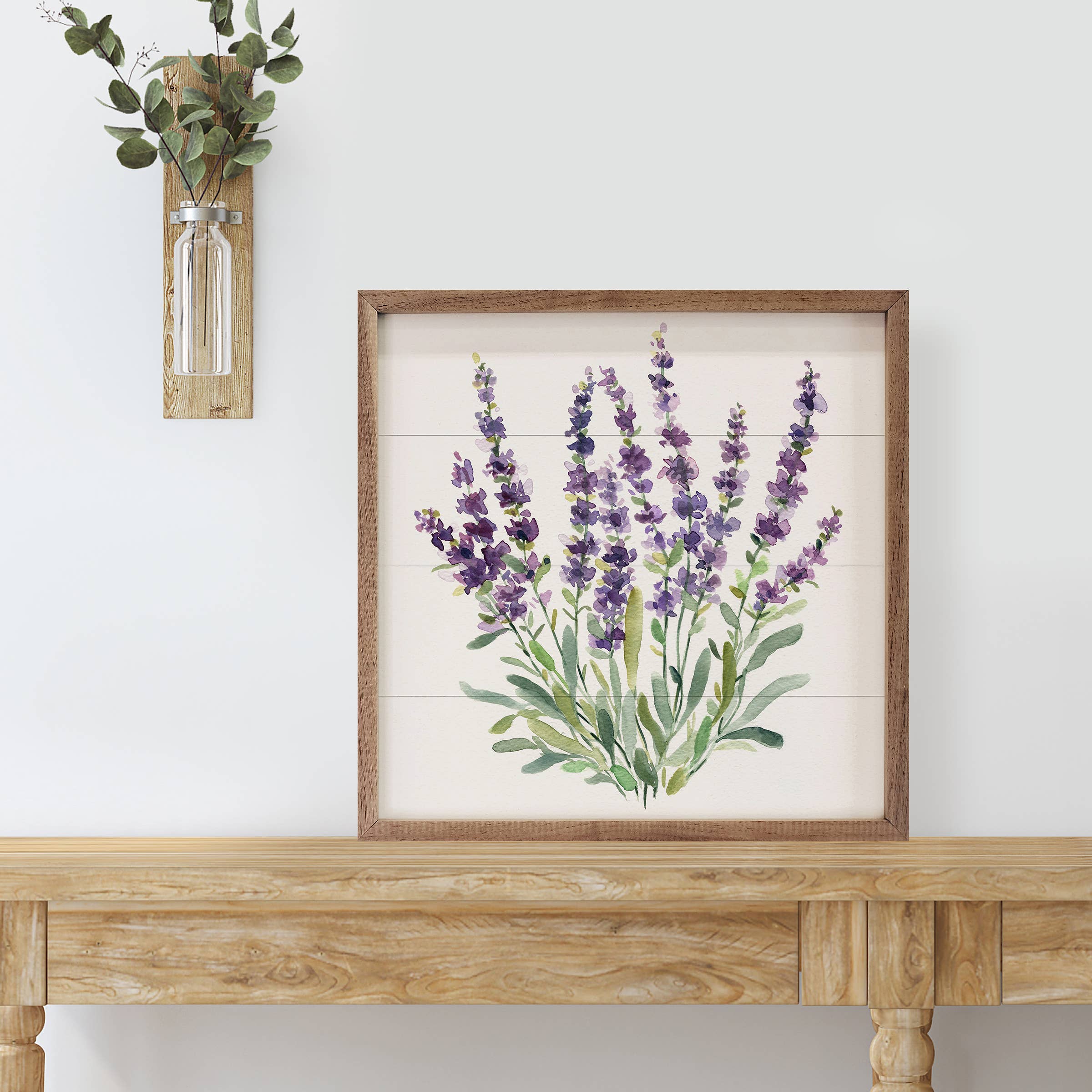 Lavender Botanical II By Carol Robinson: 4 x 4 x 1