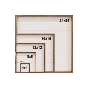 Highland Print White: 4 x 4 x 1