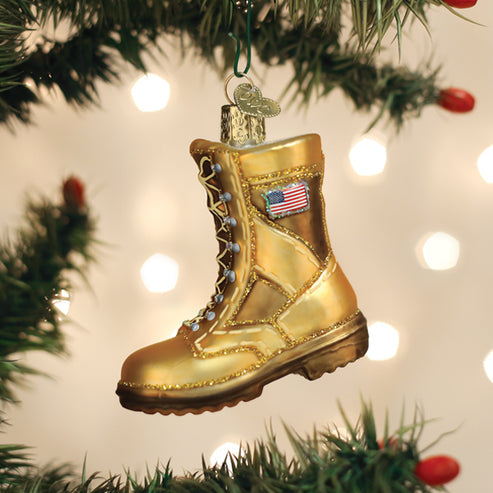 Military Boot Ornament - Old World Christmas