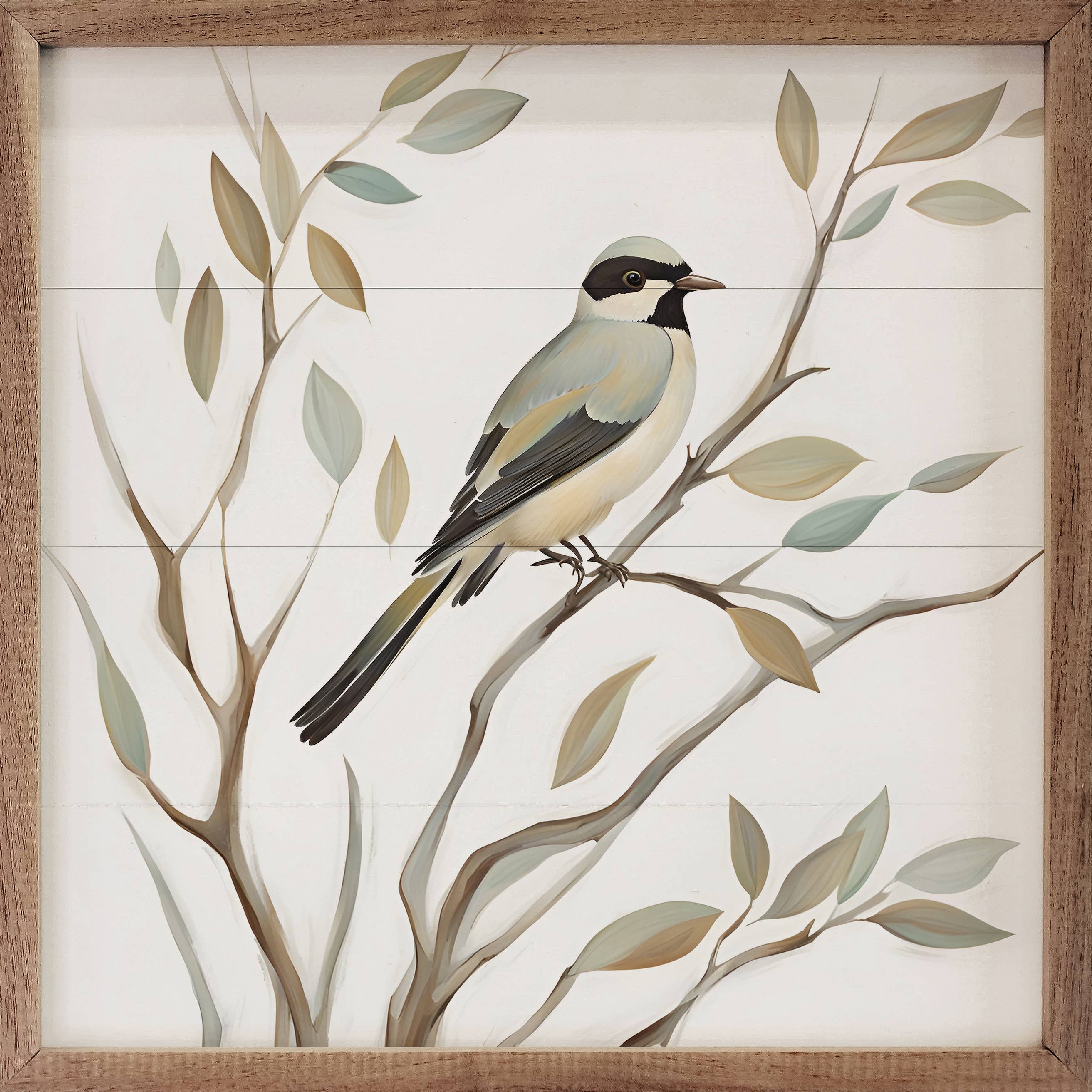 Solo Bird On Branch: 8 x 8 x 1.5
