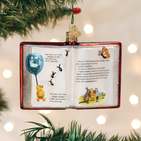 Winnie-the-pooh Book Ornament - Old World Christmas