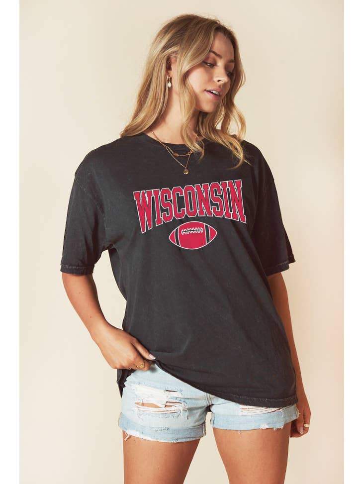 Wisconsin Football T-shirt - Black