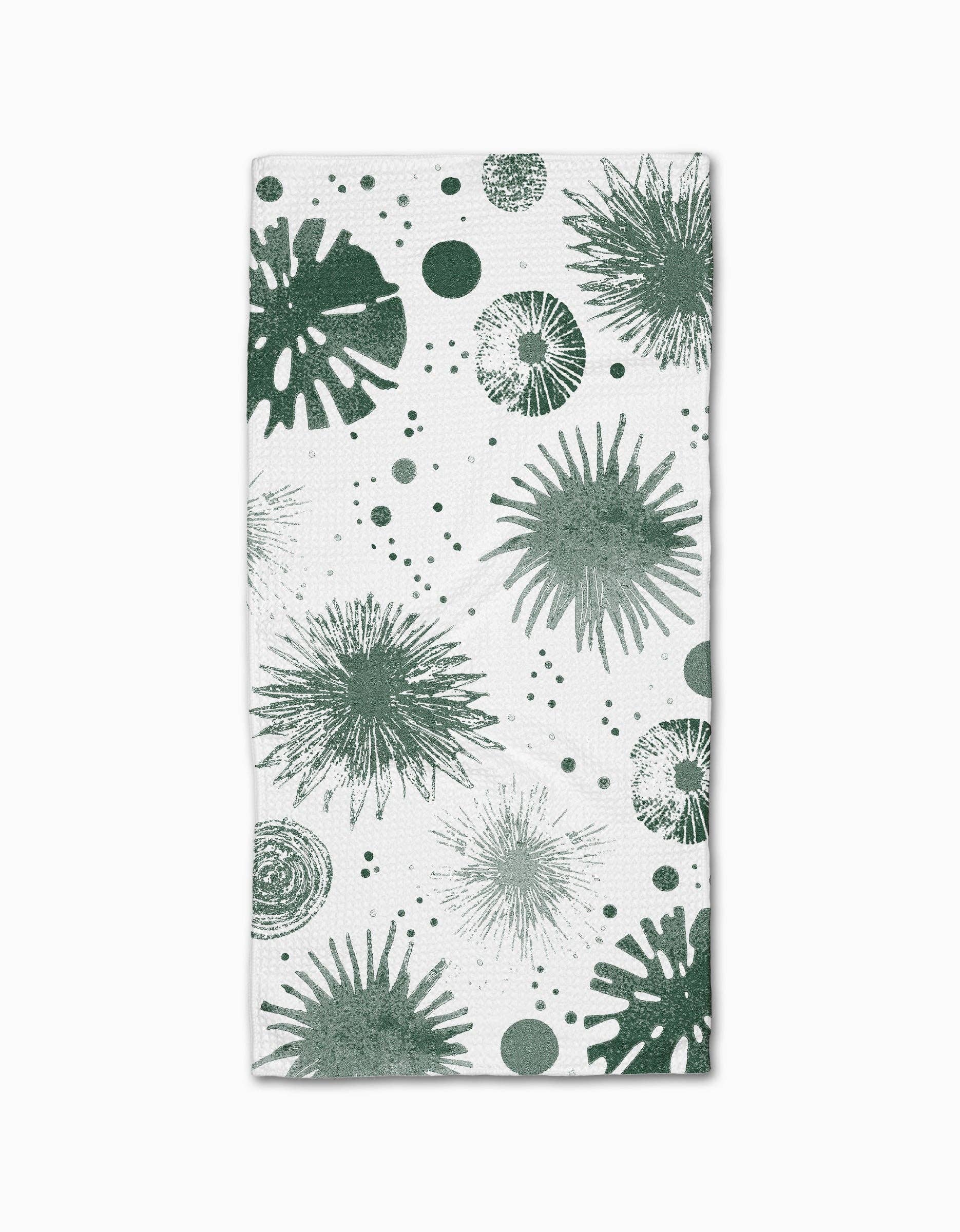 Bursting Skies Green Bar Towel