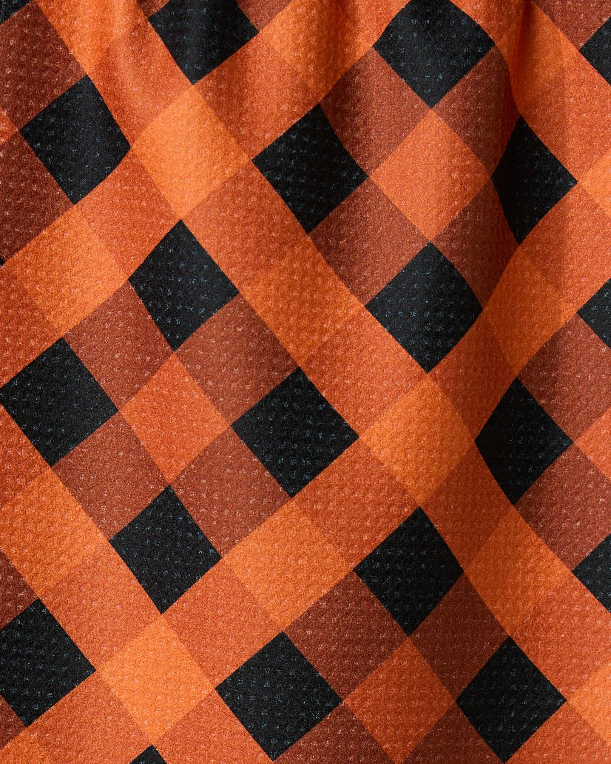 Pumpkin Plaid Bar Towel