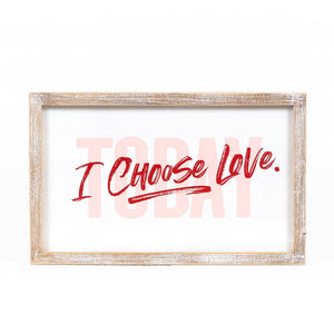 17x10  frame sign (TODAY/LUCKY)  20142 Valentine St Patrick