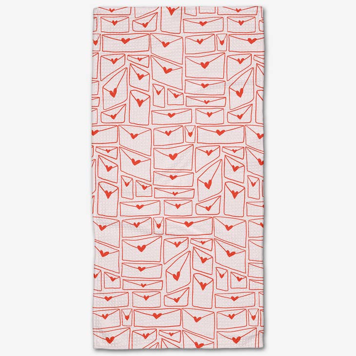Geometry - Letters of Love Bar Towel