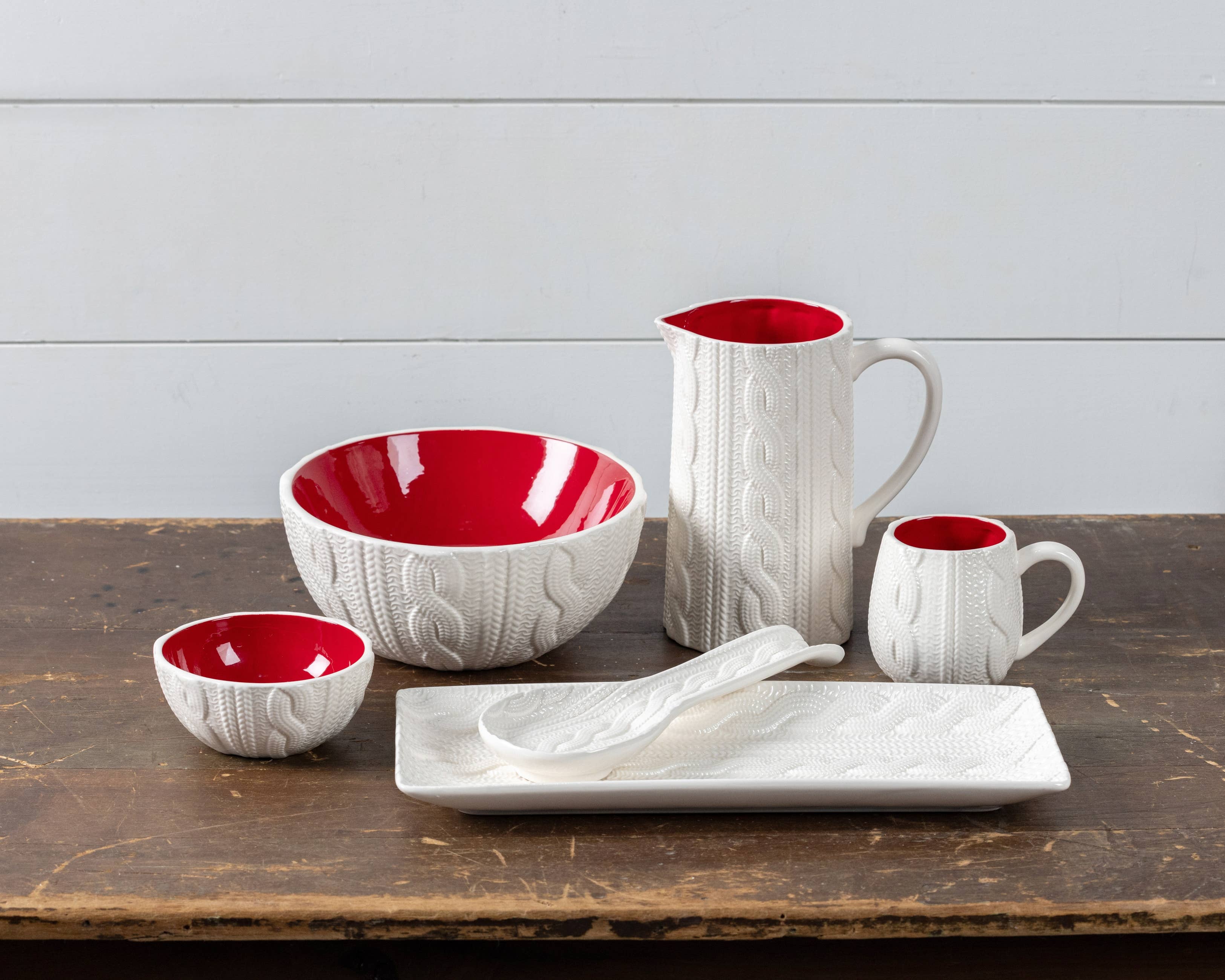 CREAM SWEATER PITCHER