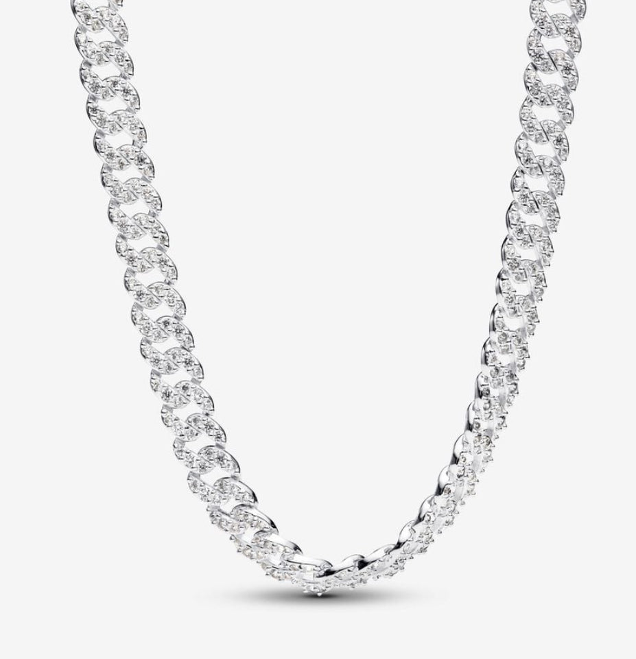 Pave Cuban necklace Pandora 393161C01–45