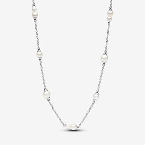 Treated Freshwater Cultured Pearl Station Chain Necklace - Pandora - 393175C01 (*Phasing Out-No Special Orders*)