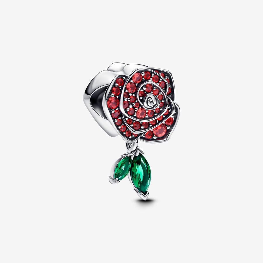 Sparkling Rose in Bloom Charm - Pandora - 793201C02