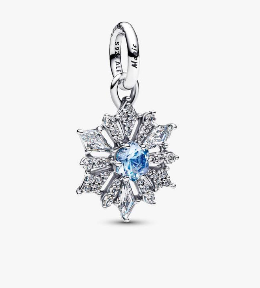 Disney Frozen Queen Elsa Snowflake Dangle Charm - Pandora