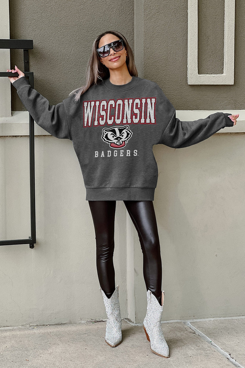 Wisconsin Badgers Crewneck - Gray