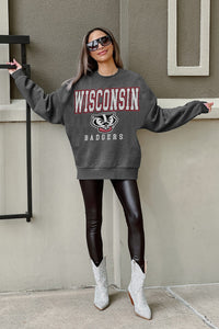 Wisconsin Badgers Crewneck - Gray