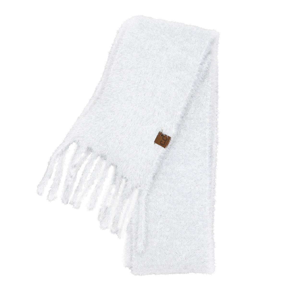 Metallic Eyelash C.C Scarf SFC0118: Black