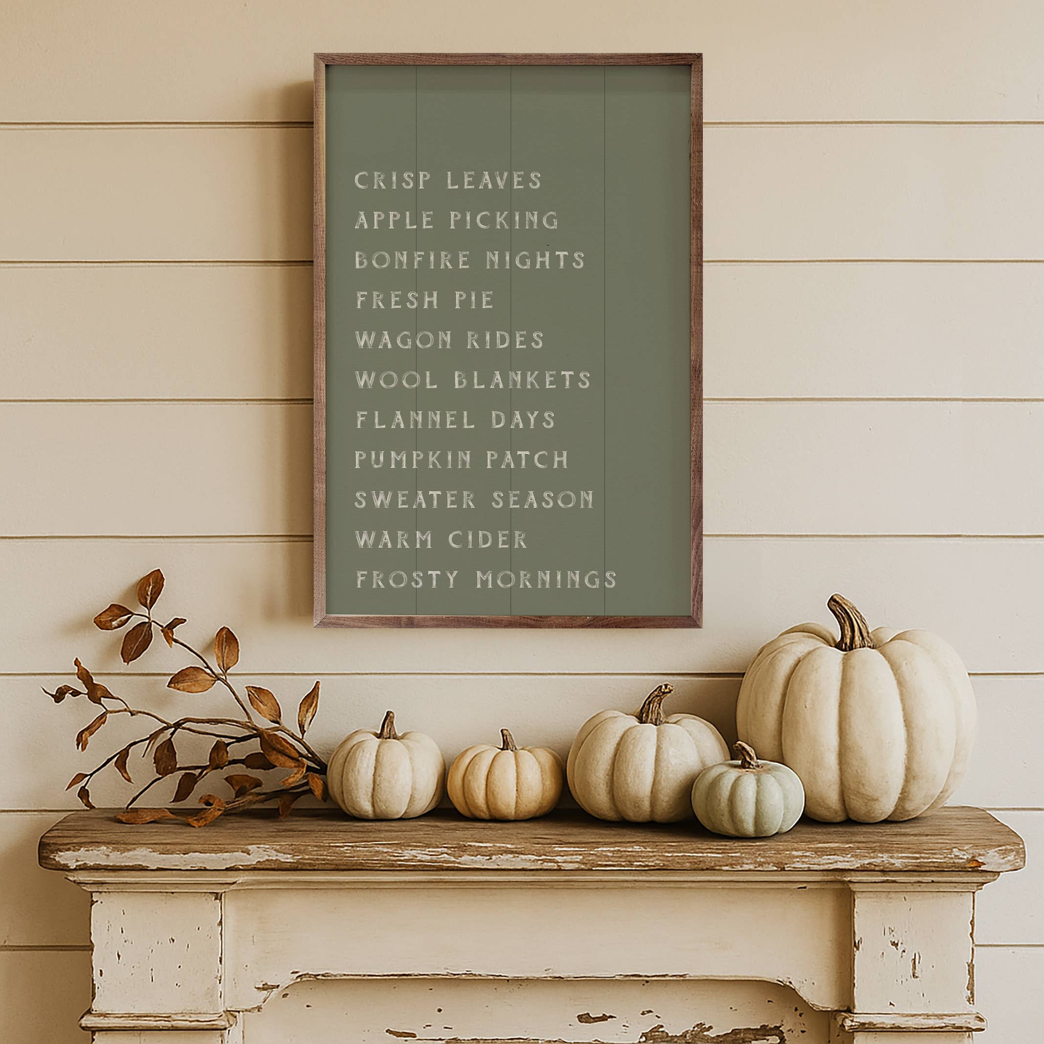 Autumn Activities List Green: 5x8