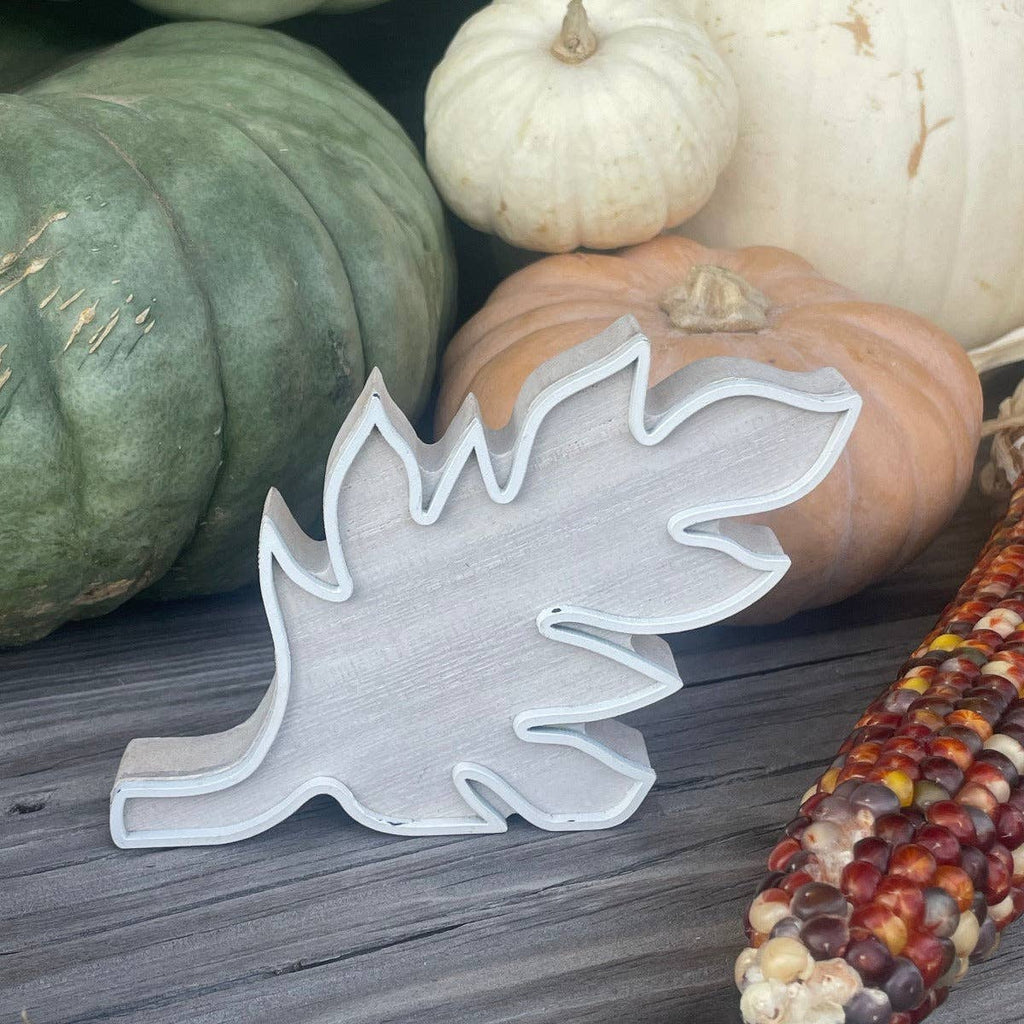 CA-5201 - White Laser Pointy Fall Leaf