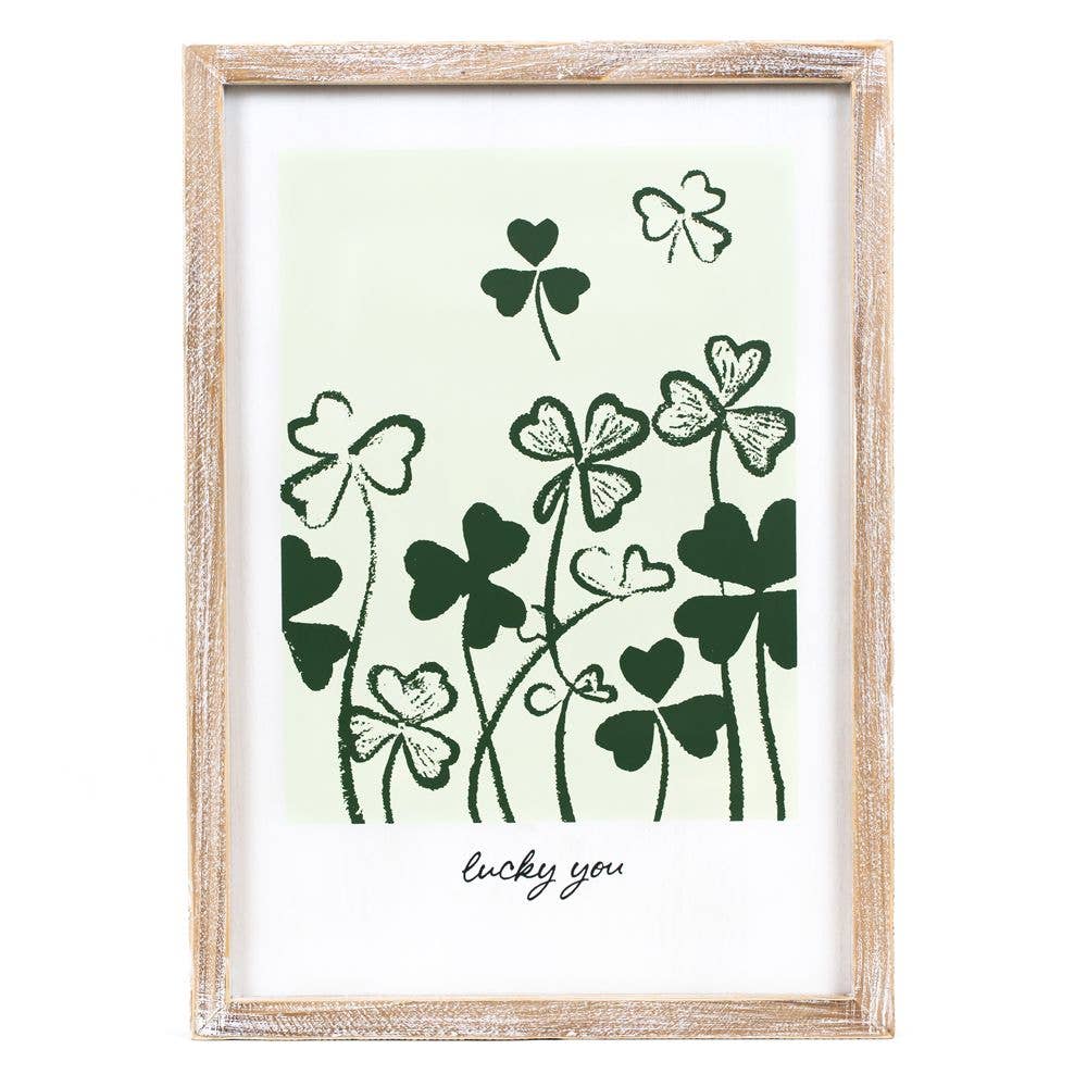 13x19 frame sign (ADORE/LUCKY)  20149 -   Valentine St Patrick