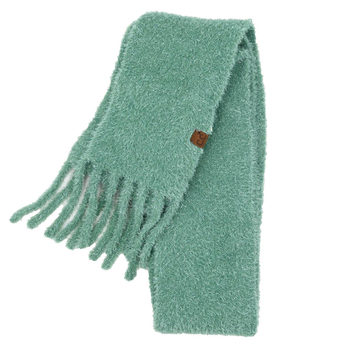 Metallic Eyelash C.C Scarf SFC0118: Black