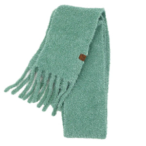 Metallic Eyelash C.C Scarf SFC0118: Black