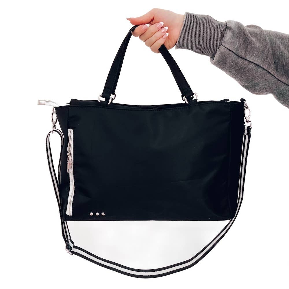Nylon Tote Bag: Cream