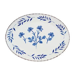 Blue Floral Platter