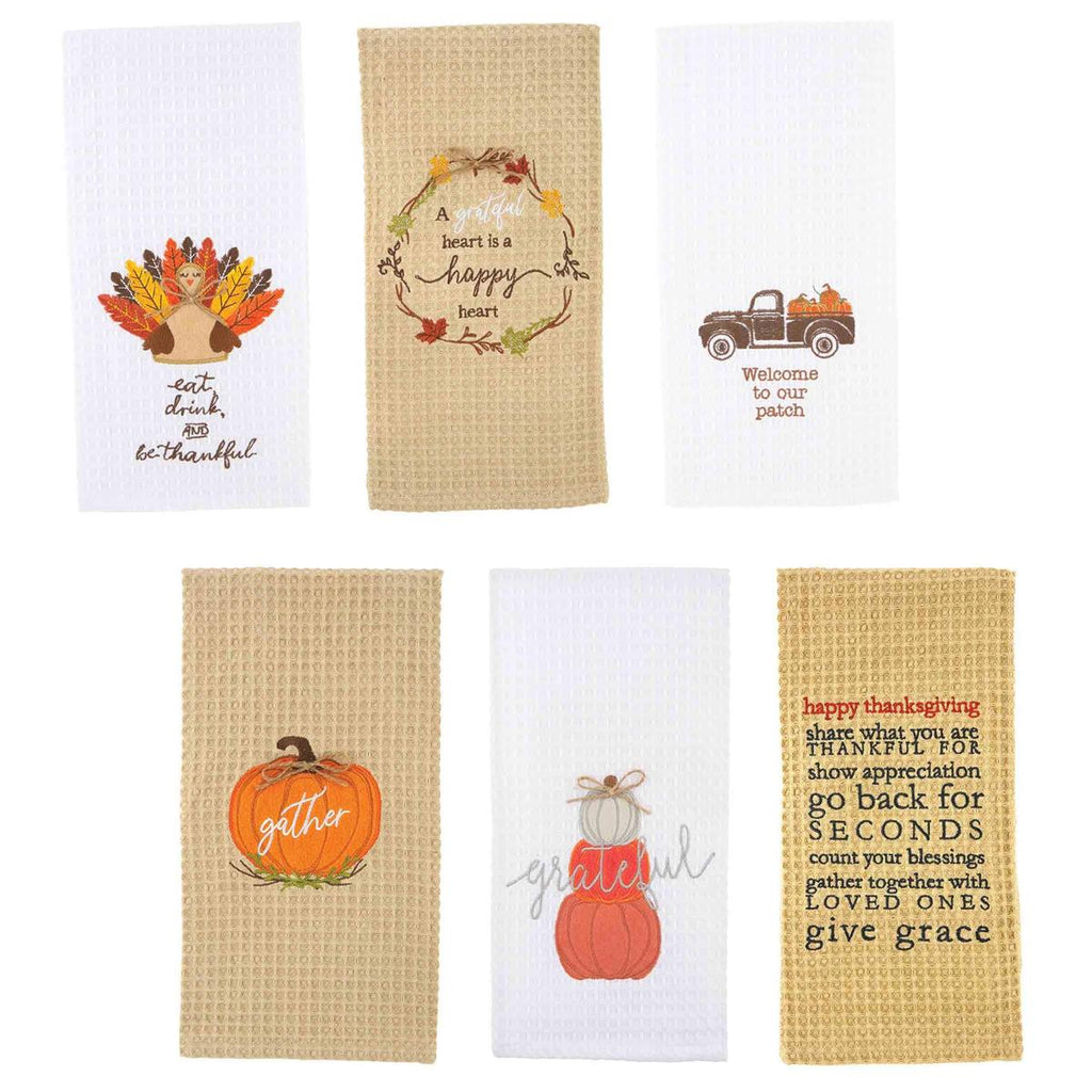 Thanksgiving Embroidered Towel (6 Styles)