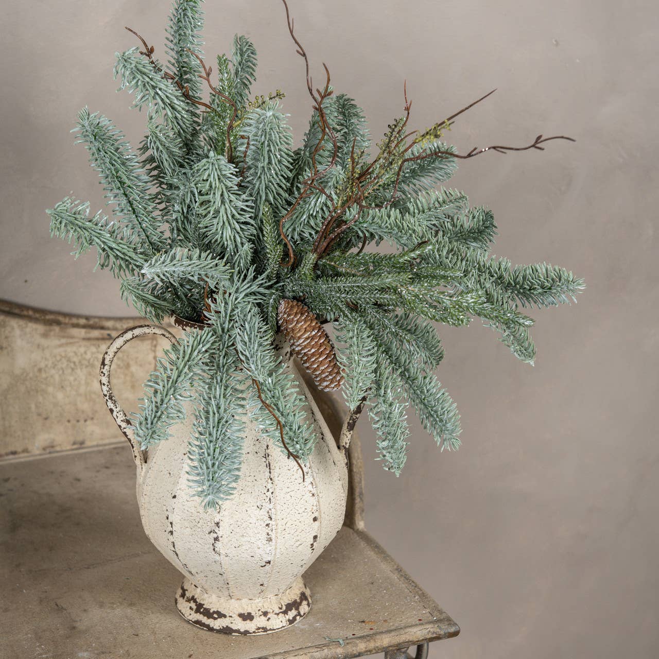 18" ICY HEMLOCK & PINE PICK