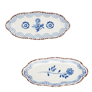 Three Blue Floral Everything Plate (2 Styles)