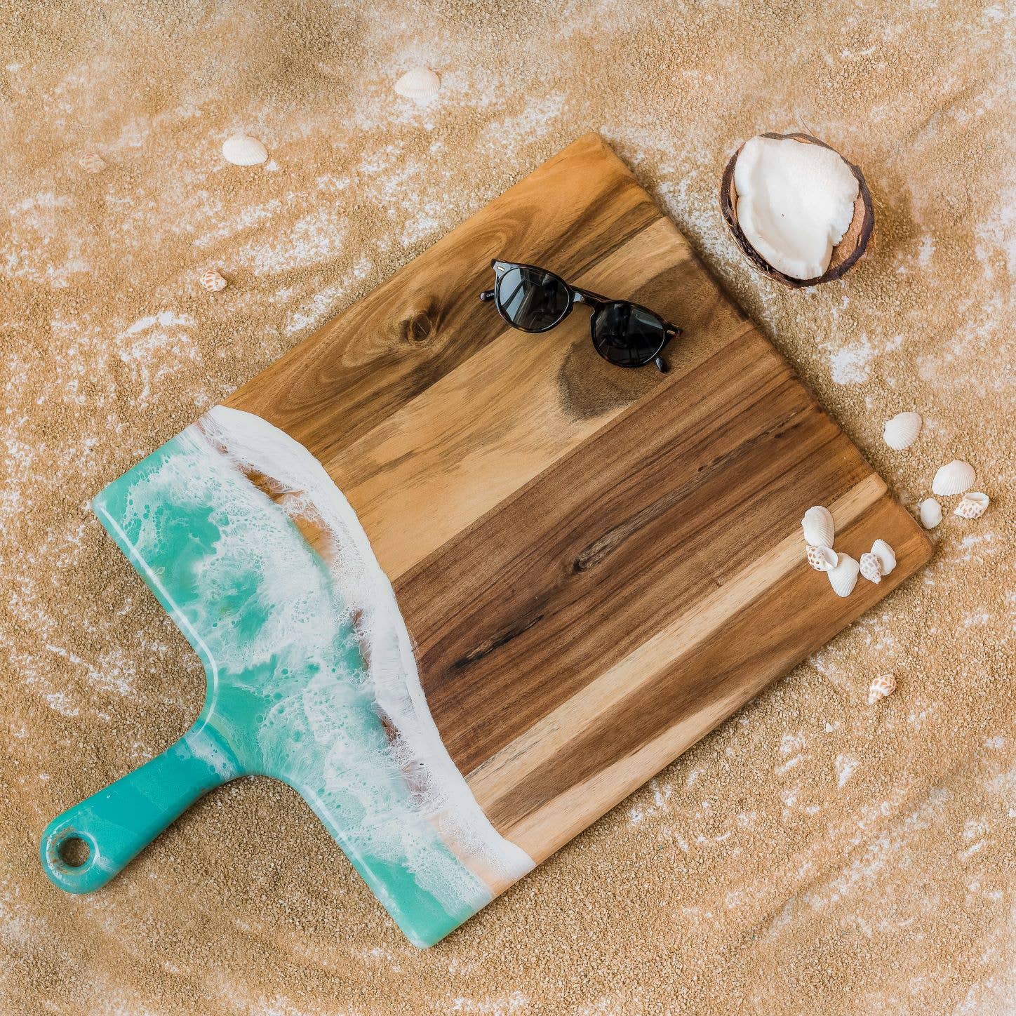 Resin Cheese Board / Charcuterie Board - Extra Large 15"x24": Northern Lights