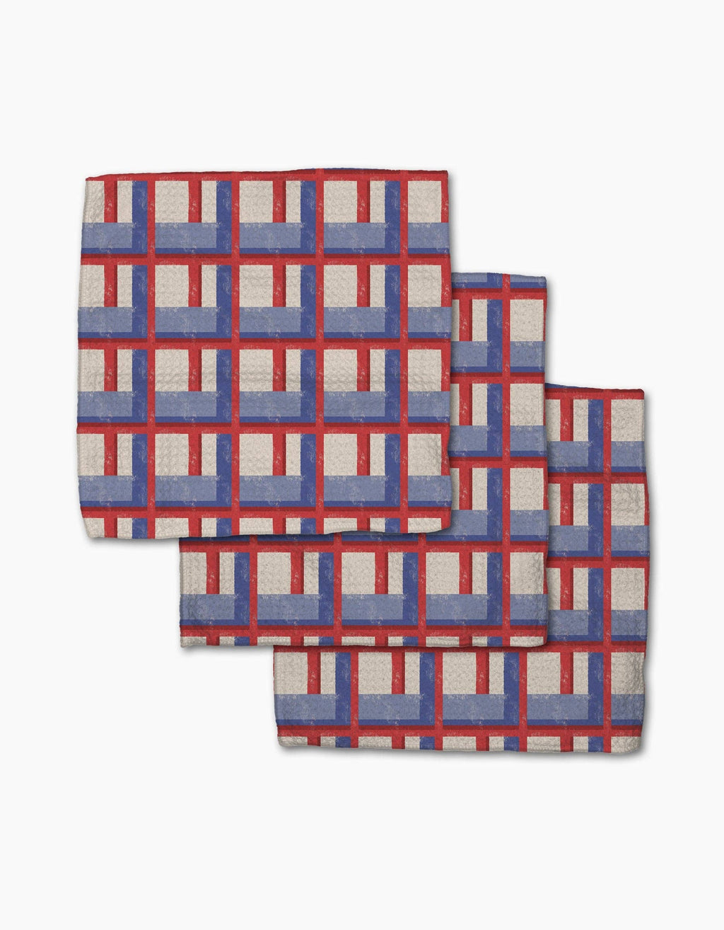 Cielo Grid Dishcloth Set