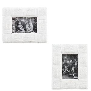 White Woven Rope Picture Frame (2 Sizes)