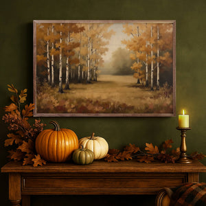 Autumn’s Birch Forest: 24x16