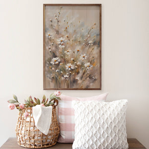 Brown And Tan Daisies: 24 x 36 x 1.5