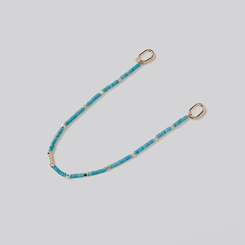 Beaded Bag Charms : Thin Blue