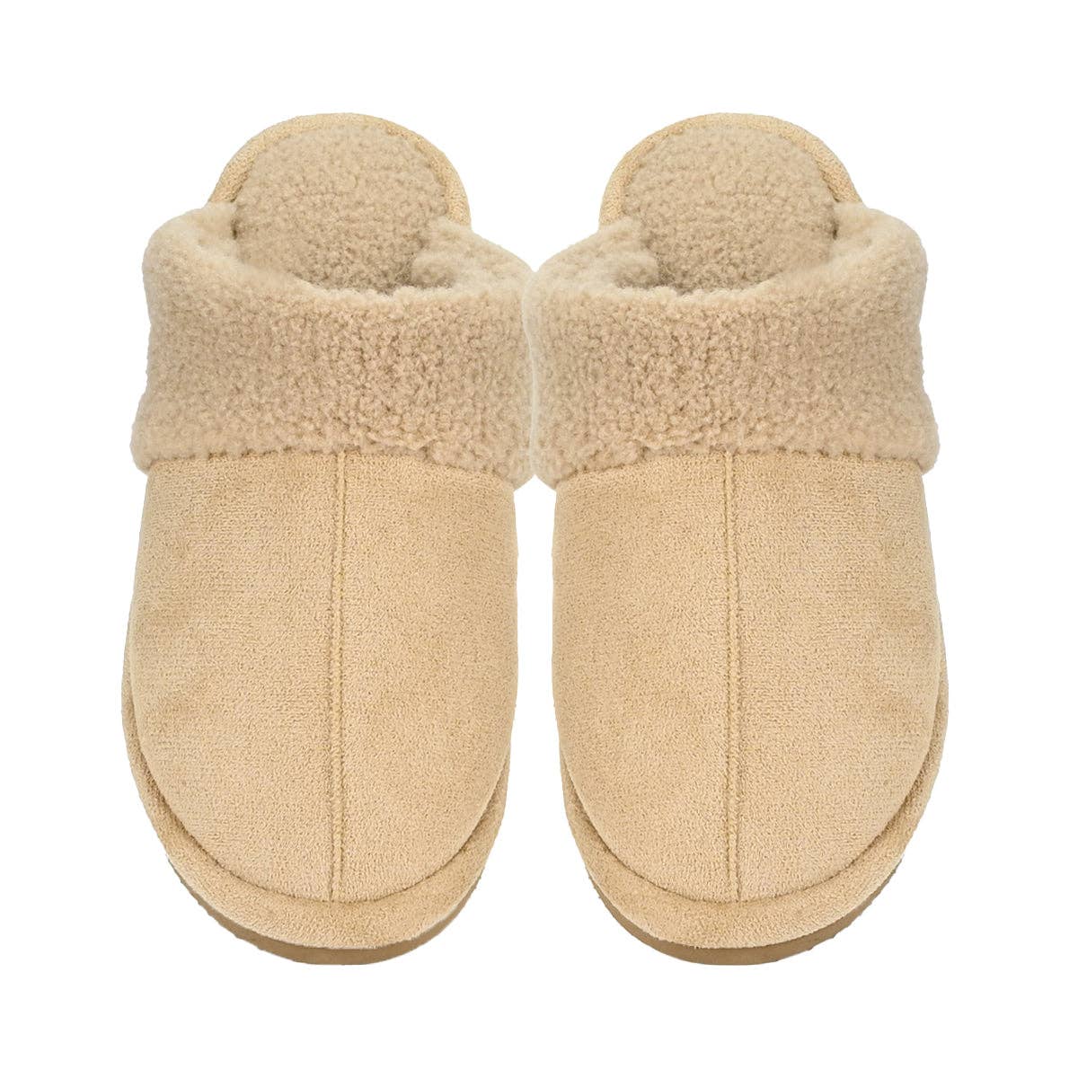Fur Suede Sherpa C.C Slippers SPE0005: Brown / SM/MD