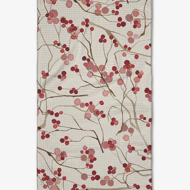 Geometry - Berry Branches Bar Towel