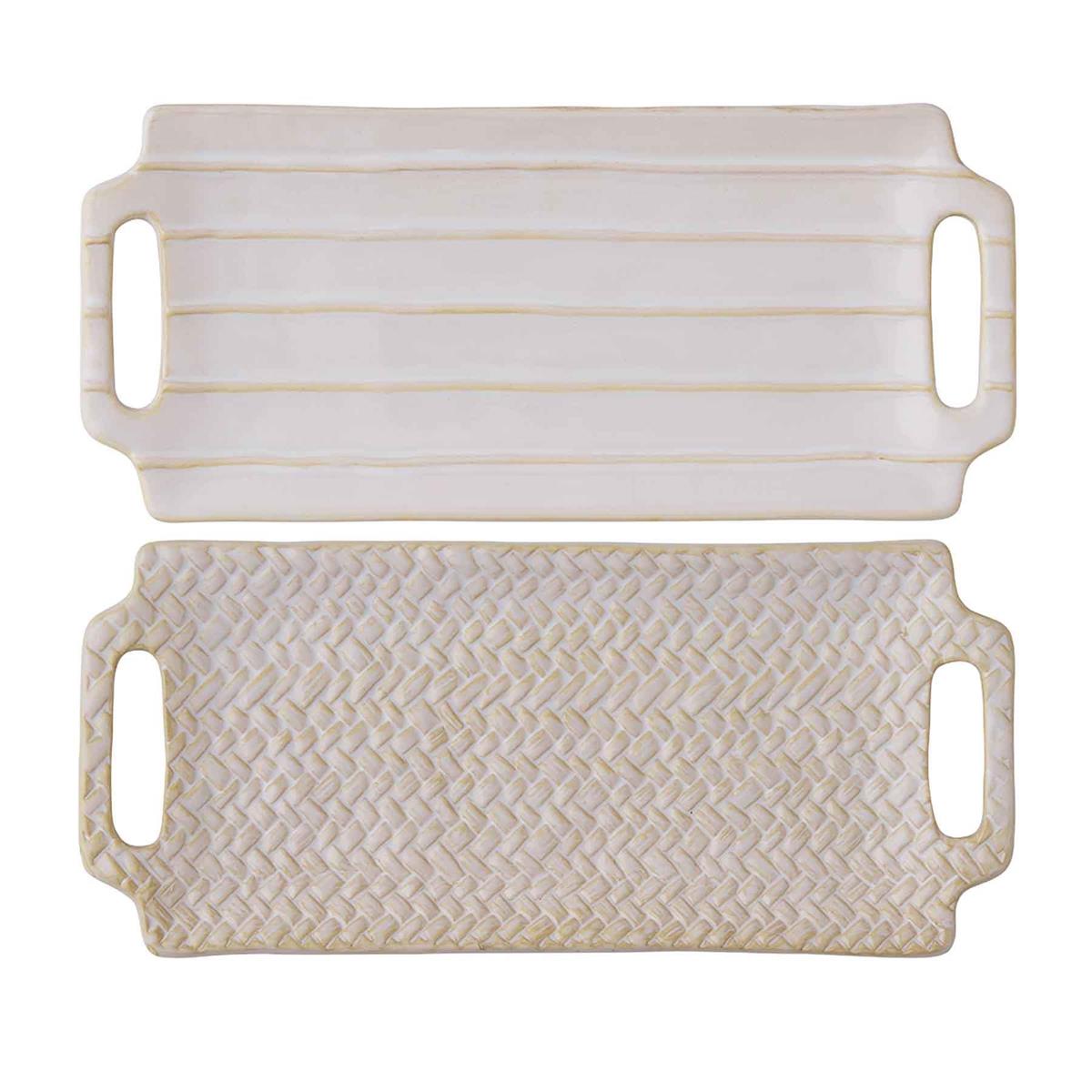 White Textured Everything Tray (2 Styles)