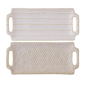 White Textured Everything Tray (2 Styles)