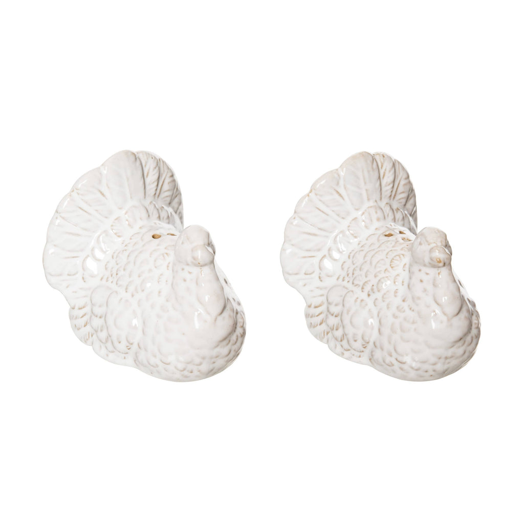 Turkey White Salt & Pepper Shaker Set