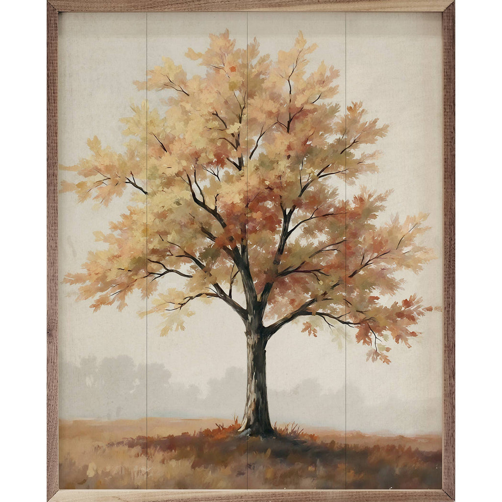 Autumn Tree On Hill: 16x20
