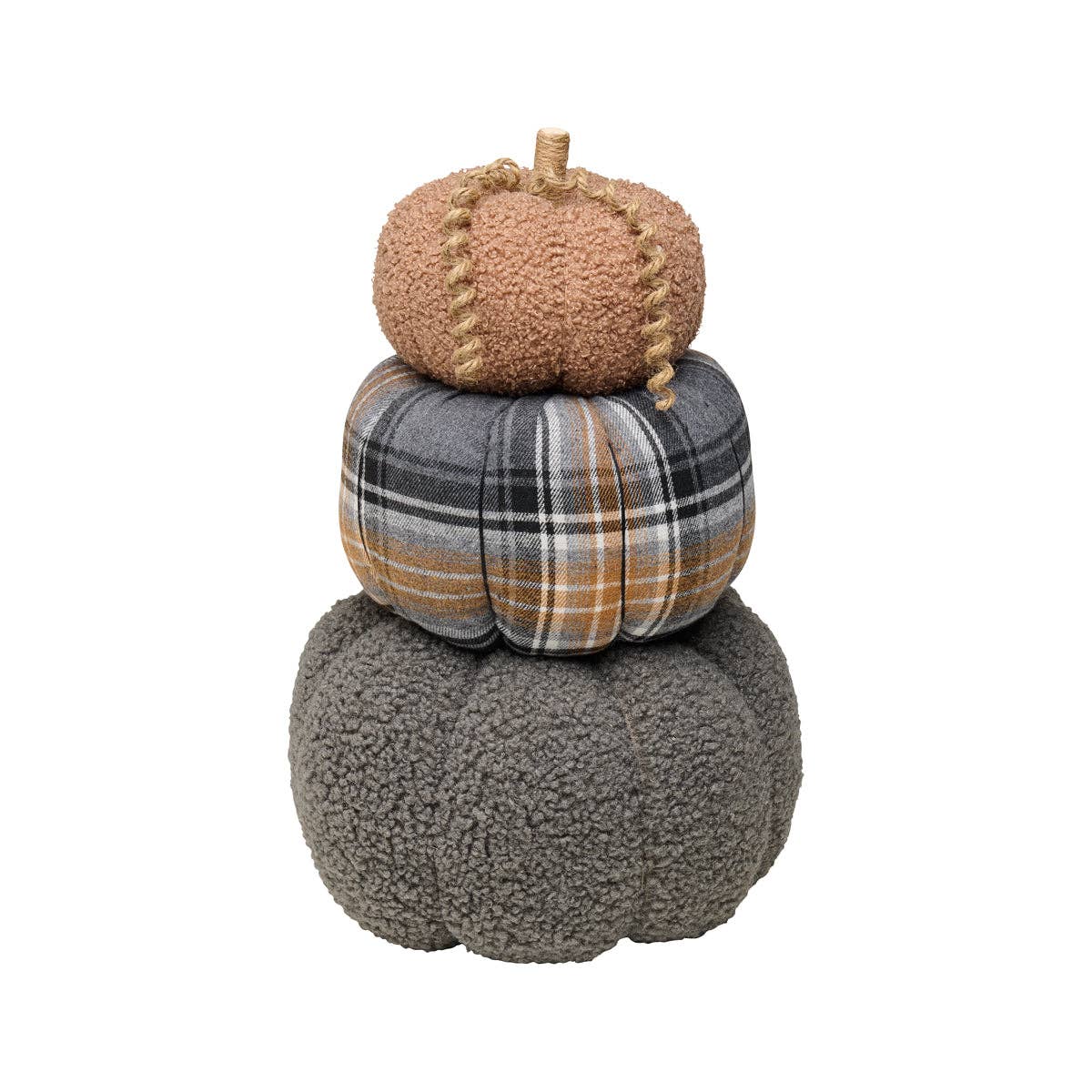 CF-2906 - Lrg. Gry/Plaid/Brn Fall Trio Stack