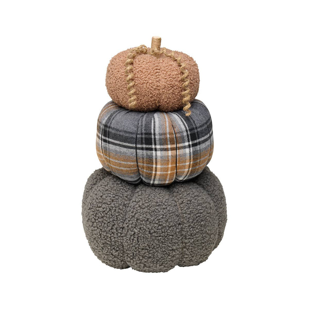 CF-2906 - Lrg. Gry/Plaid/Brn Fall Trio Stack