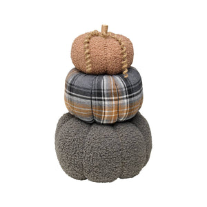 CF-2906 - Lrg. Gry/Plaid/Brn Fall Trio Stack