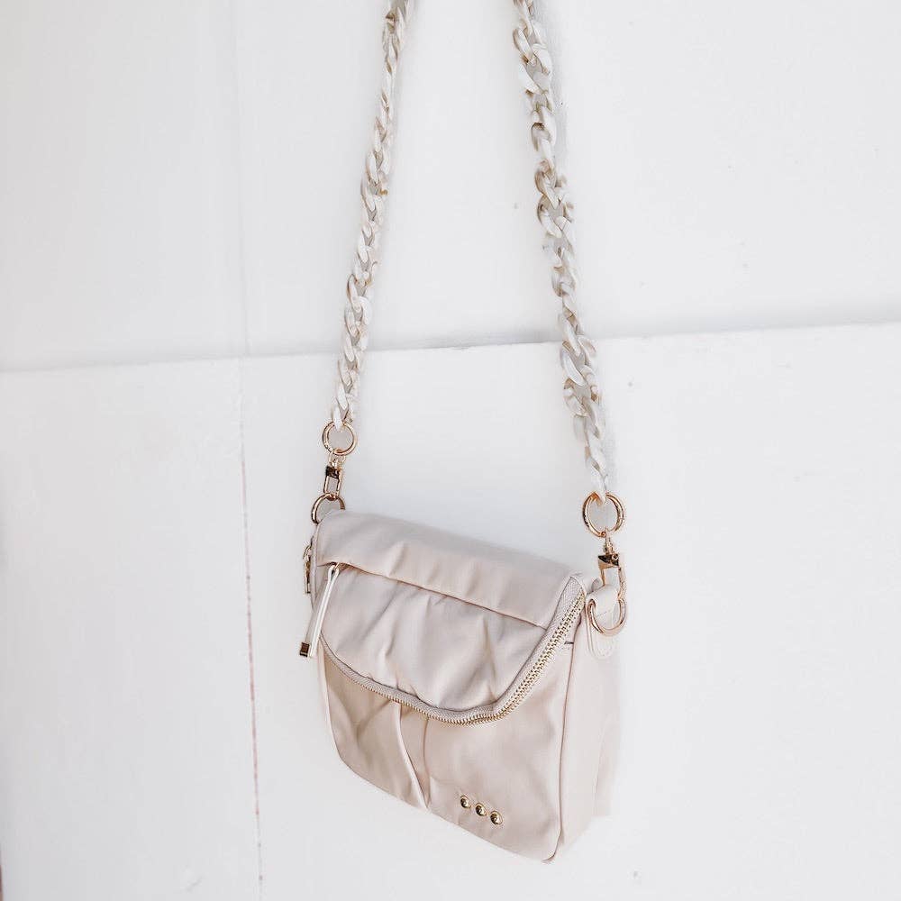 Acrylic Chain Strap: Cream