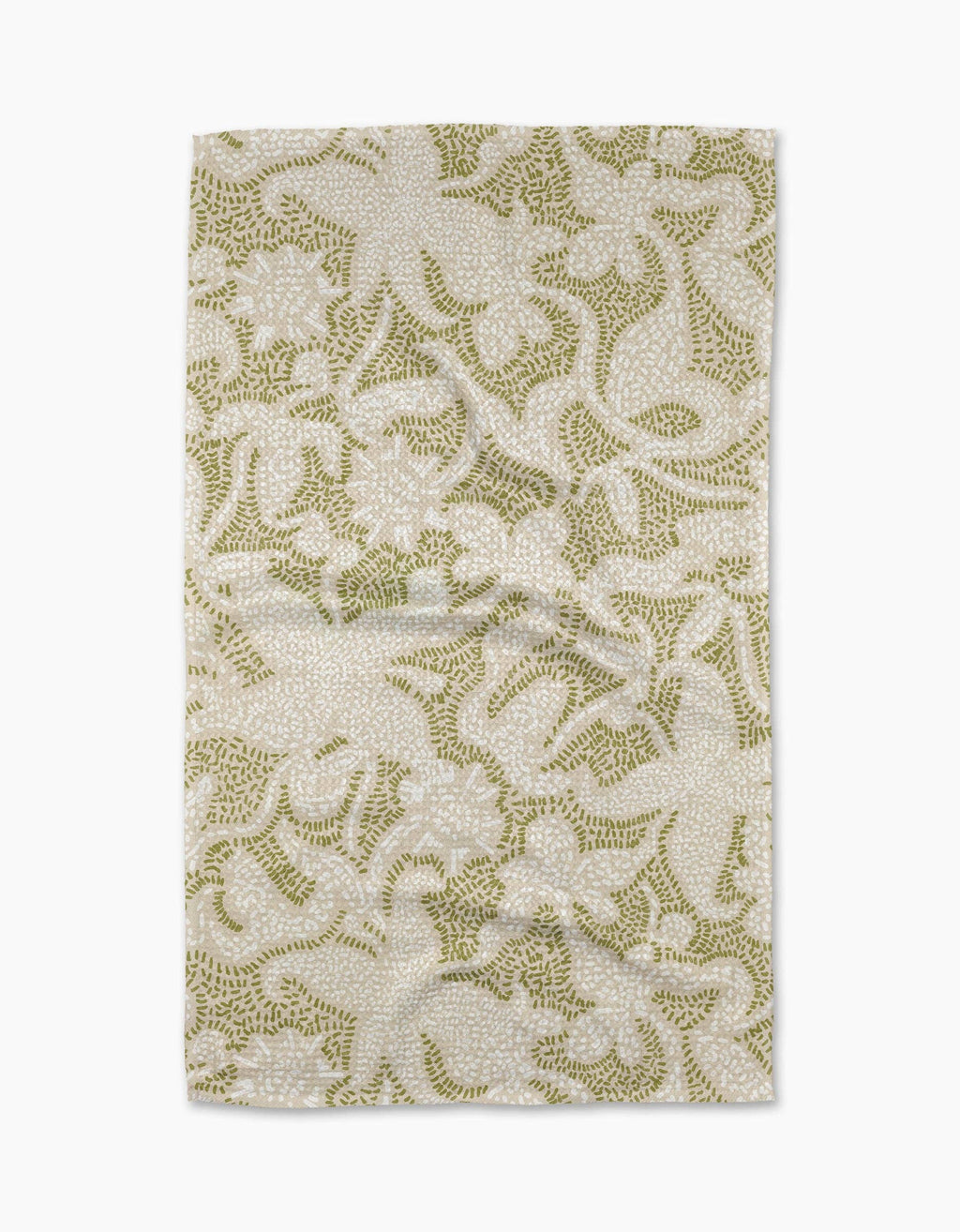 Dotted Floral Garden Tea Towel