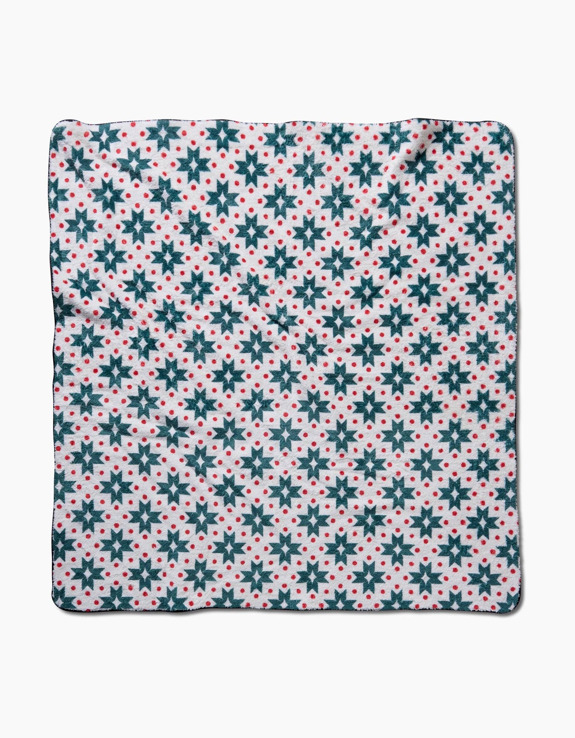 Geo Star Plush Towel