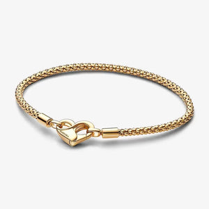 14k Gold-plated Studded Chain Bracelet - Pandora - 562731C00