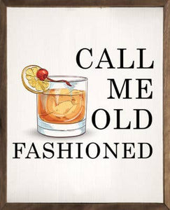 Call Me Old Fashioned Glass White: 16 x 20 x 1.5